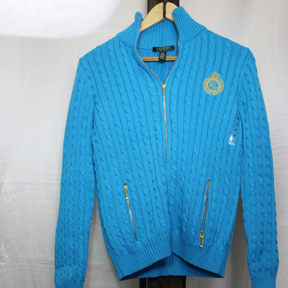 nwt Lauren Ralph Lauren Zip up
